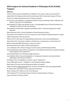 2016 Congress for Doctoral Students in Philosophy 24