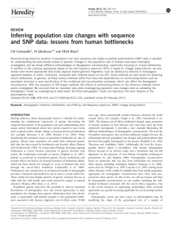 Inferring population size changes with sequence