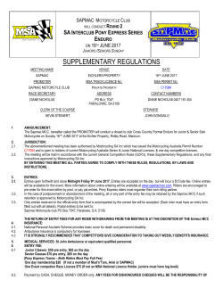 Supp Regs - sapmac mcc