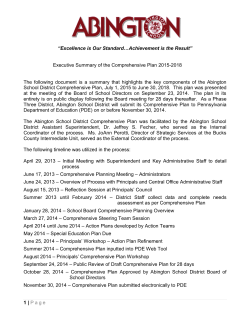 Executive Summary - Abington School District