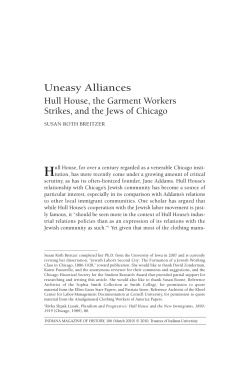 Uneasy Alliances - Indiana University