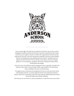 Anderson School Events Packet