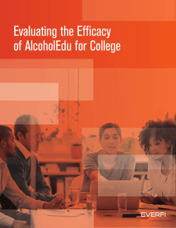 Evaluating the Efficacy of AlcoholEdu for College