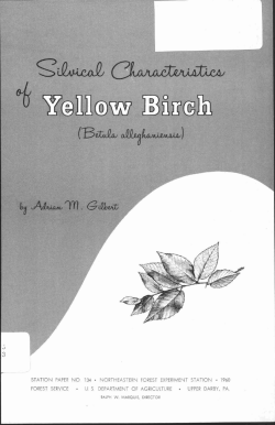 station paper no 134 . northeastern forest experiment station . 1960