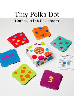 Tiny Polka Dot Booklet of Games for Teachers