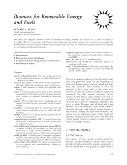 Biomass for Renewable Energy and Fuels