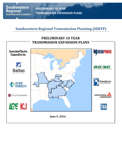 2016 Preliminary 10 Year Expansion Plans