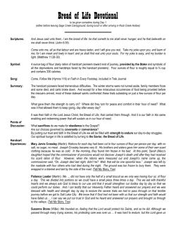 Bread of Life Devotional