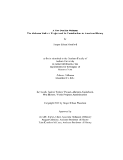 Hesper Montford MA Thesis