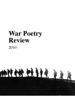 Oxford University`s First World War Poetry Digital Archive