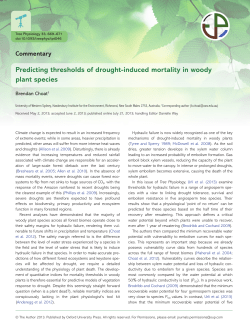 Predicting thresholds of drought-induced