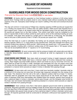 guidelines for deck construction