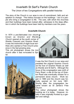 History Brochure - Inverleith St Serf`s Church