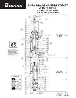 Binks Model 41-5024 CoMet 2 to 1 Ratio