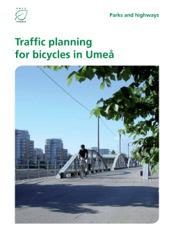 Traffic planning for bicycles in Umeå