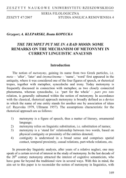 the trumpet put me in a bad mood: some remarks on the mechanism