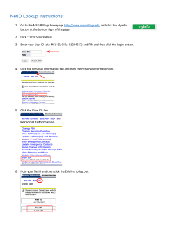 NetID Lookup Instructions