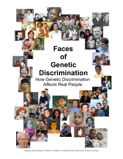 Faces of Genetic Discrimination