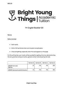 11+ English Booklet 20