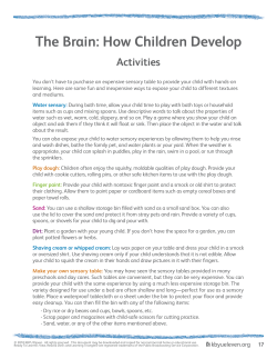 The Brain: How Children Develop