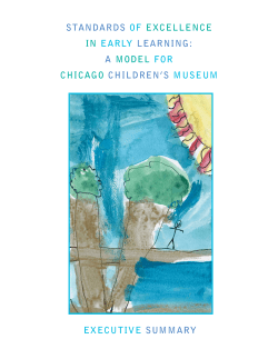 Standards of Excellence in Early Learning