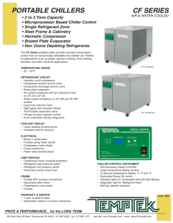 Portable Chillers : CF Series 2 - 3 Tons