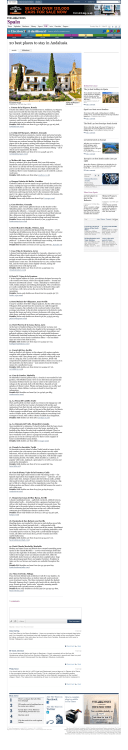 The Times / 20 best places to stay in Andalusia