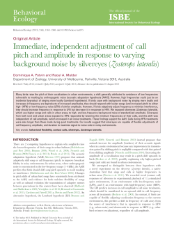 Immediate, independent adjustment of call pitch