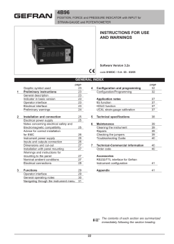 instructions for use and warnings