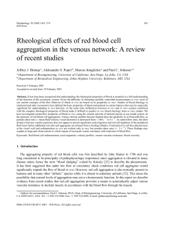 Rheological effects of red blood cell aggregation in the venous