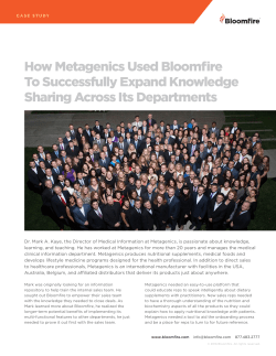 How Metagenics Used Bloomfire To Successfully Expand