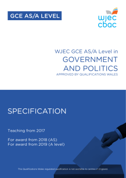 A level specification template