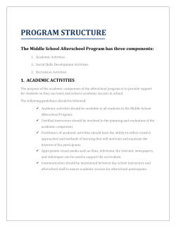1. academic activities - The School District of Palm Beach County