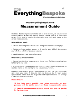 Measurement Guide