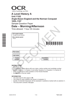 Anglo-Saxon England and the Norman Conquest 1035–1107