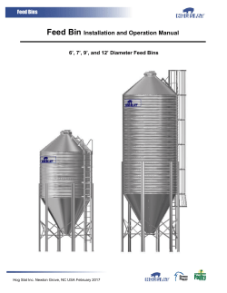 Feed Bin Installation and Operation Manual