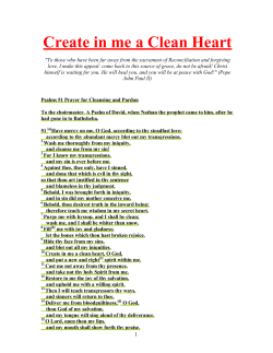 Sin and Confession - Princeton University`s Catholic Campus Ministry