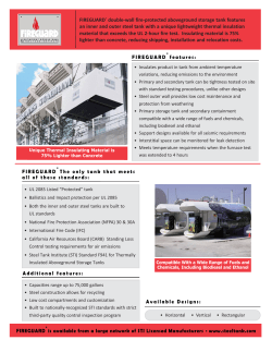 FIREGUARD&reg; double-wall fire-protected aboveground