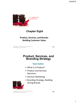 Product, Services, and Branding Strategy