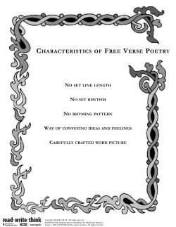 characteristics of free verse poetry