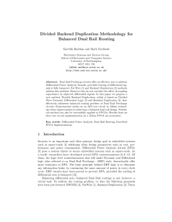Divided Backend Duplication Methodology for Balanced Dual Rail