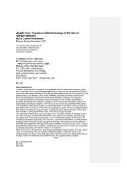 II DEFINING THE TASK