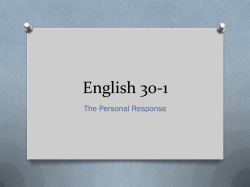 English 20-1 - Olds High School