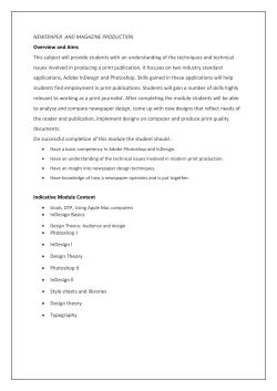 Newspaper and Magazine Production