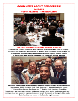 good news about democrats! - North Carolina Democratic Party