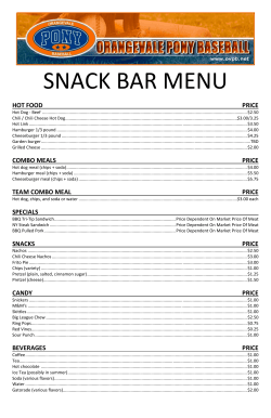 snacks price - TeamSideline.com