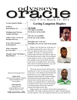 Loving Langston Hughes - UW Odyssey Project - UW