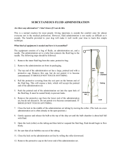 Administering Subcutaneous Fluids to a Dog