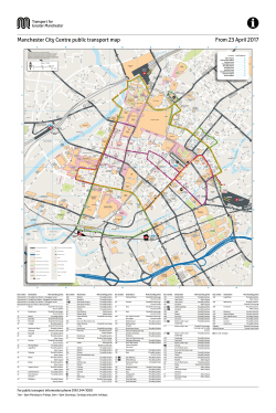 Manchester City Centre public transport map From 23 April 2017