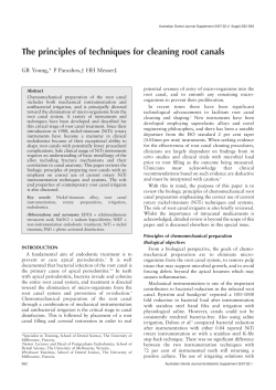 The principles of techniques for cleaning root